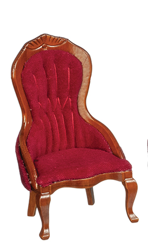  Victorian Gentleman's  Chair, Red